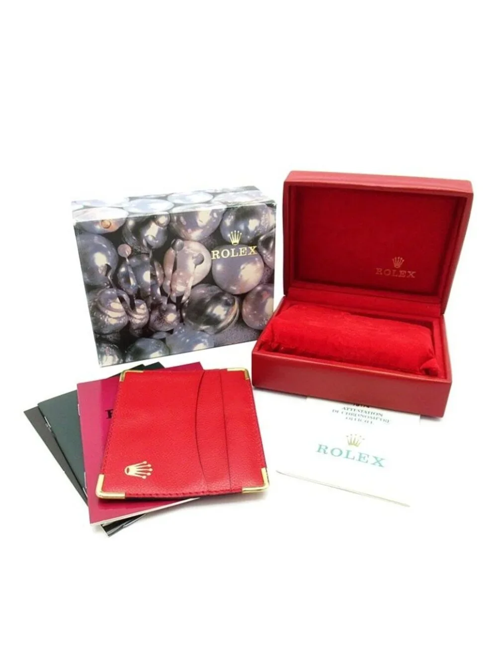 Rolex Datejust Watch Box 18k White Gold SS Silver Polished